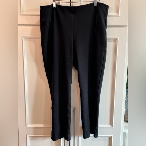 CHICO'S Pants Women's Size L (2.5) Black Ankle Pants slacks elastic - Picture 1 of 5